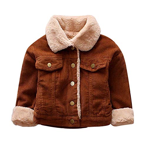 MINIYAYA Clothes Solid Warm Boys Thick Jacket Baby Outerwear Girls