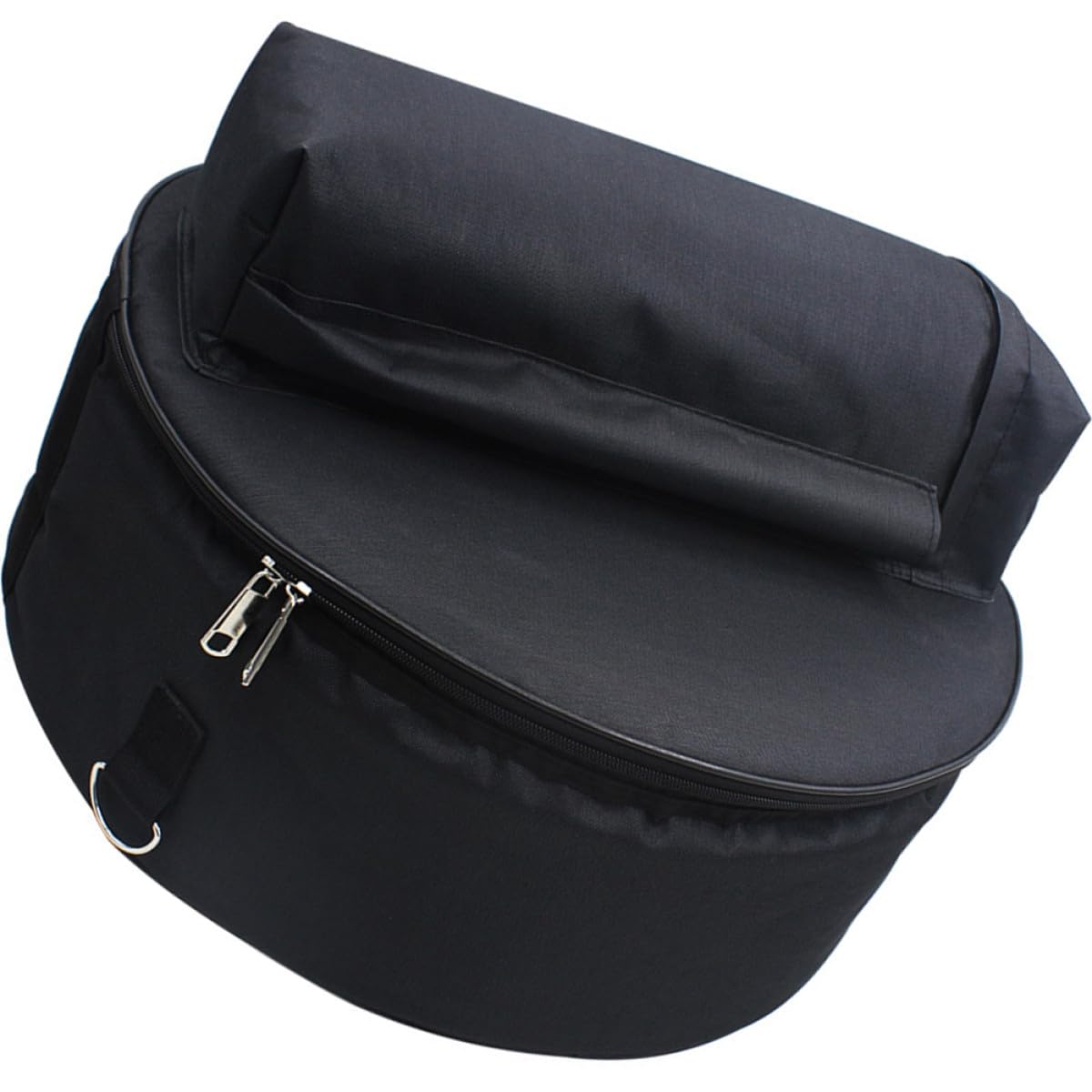 Toddmomy Bolsa para Instrumentos Musicales Pequeña de Tela Oxford Negra, Estuche Portátil Acolchado para Caja de Batería con Asa y Mochila de Transporte para Músicos Viajeros