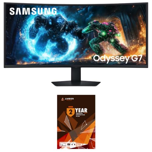 Image of Samsung LS40FG75DENXZA Curved Monitor with 2 Year Amber Protection (2025)