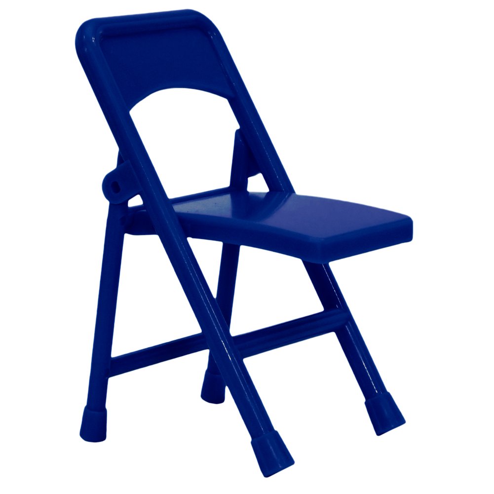 Dark Blue Folding Chair for Wrestling Action Figures
