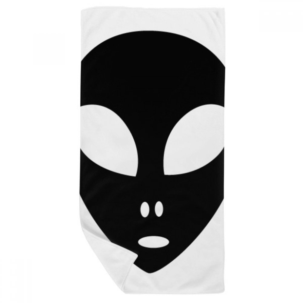 Serviette alien portrait de monstre idée cadeau geek insolite douce 35x70cm
