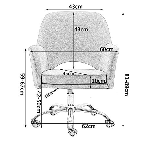 Chaise de tâche d'ordinateur moderne réglable pour bureau à domicile