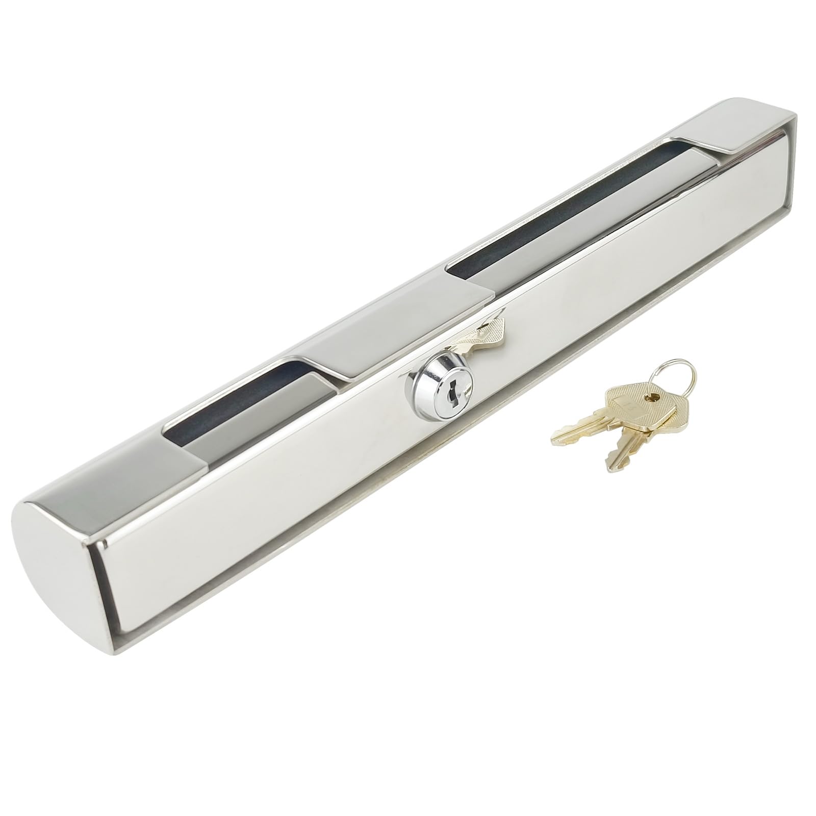 Heavy Duty 316 Stainless Steel Outboard Motor Lock Brass Cylinder, Anti-Theft Boat Engine Lock for Watercraft Protection