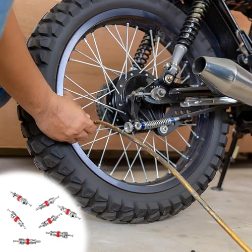 Image of 100Pcs Tyre Tire Valve Cores Replacement, Standard Valve Stem Core Part, Tire ValveStems Standard ValveCore, Universal for Most Models of Cars, Trucks, Motorcycles and Bicycles