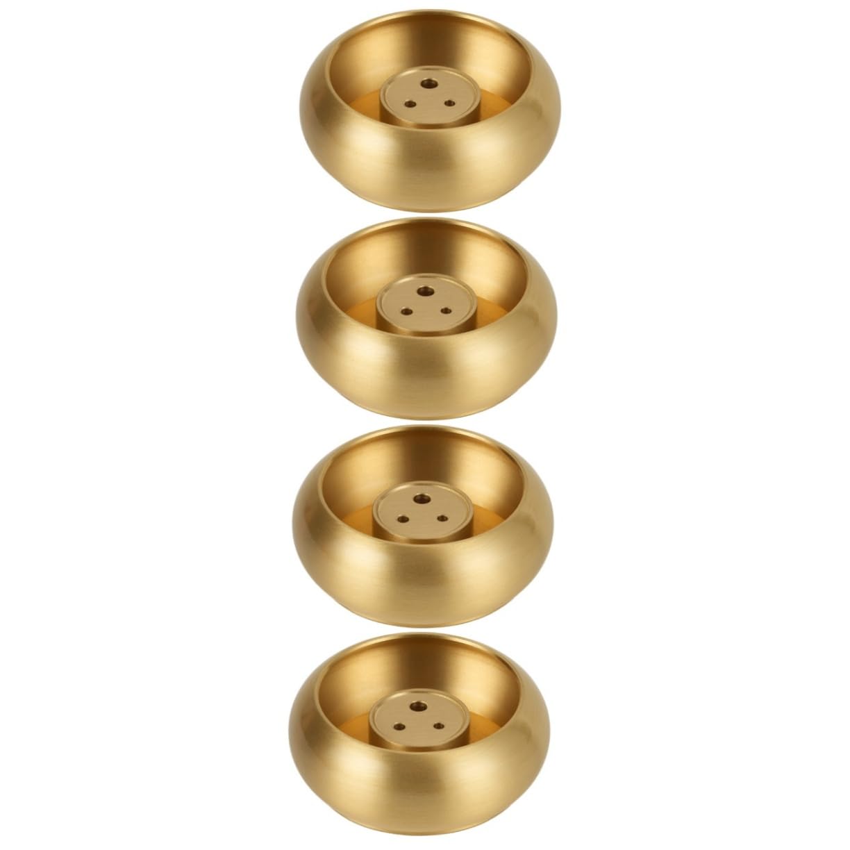 ABOOFAN 4 Stück Weihrauchhalter aus Messing Räuchergefäß räucherstäbchen Ambrosia Retro- Vintage- Räucherstäbchenständer Halter für Räucherstäbchen Esstisch Dekorationen Shanto