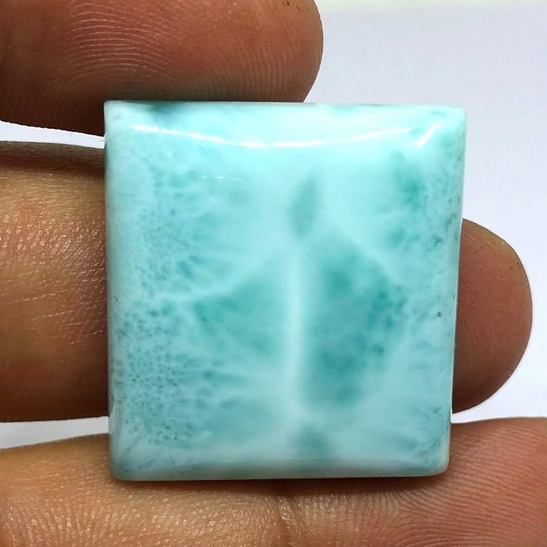 Larimar cabochon carré 25x24mm pour création de bijoux DIY