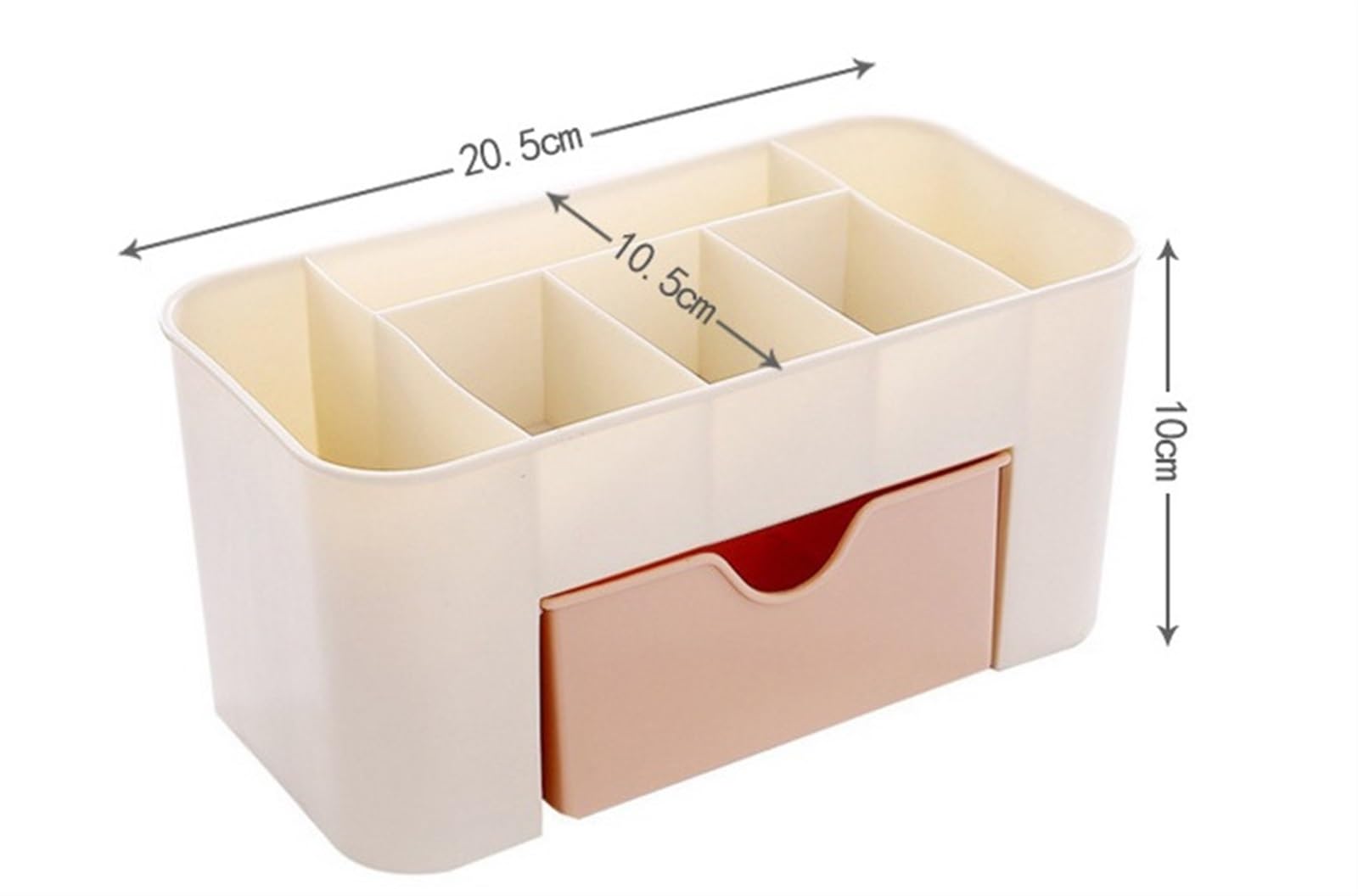 Kosmetik Aufbewahrungsbox Make-up-Box Organizer Nagellack Ohrring Kunststoff Aufbewahrungsbox Home Desktop Organizer Für Schlafzimmer(Pink)