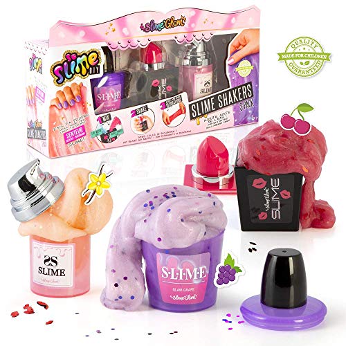 SO DIY- Slime'Glam-Kit de Slime parfumée à créer soi-même-Pack de 3 Shakers-Maquillage, SSC 089