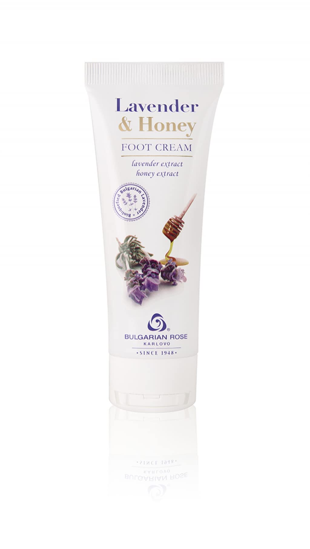 Bulgarian Lavender and Honey Foot Cream with Natural Lavender & Honey Extracts for moisturizing and rejuvenating your feet