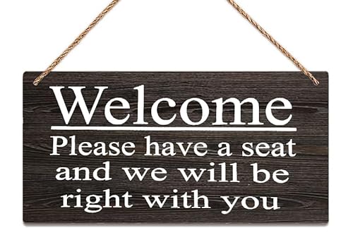 Wall Decor Wood Sign Welcome Please Have A Seat And