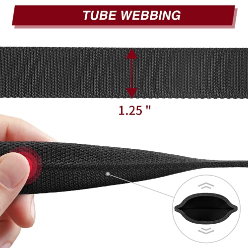 CVLIFE Two Point Sling Rifle Sling 1.25 in Width, Tube Webbing, Black - image 5