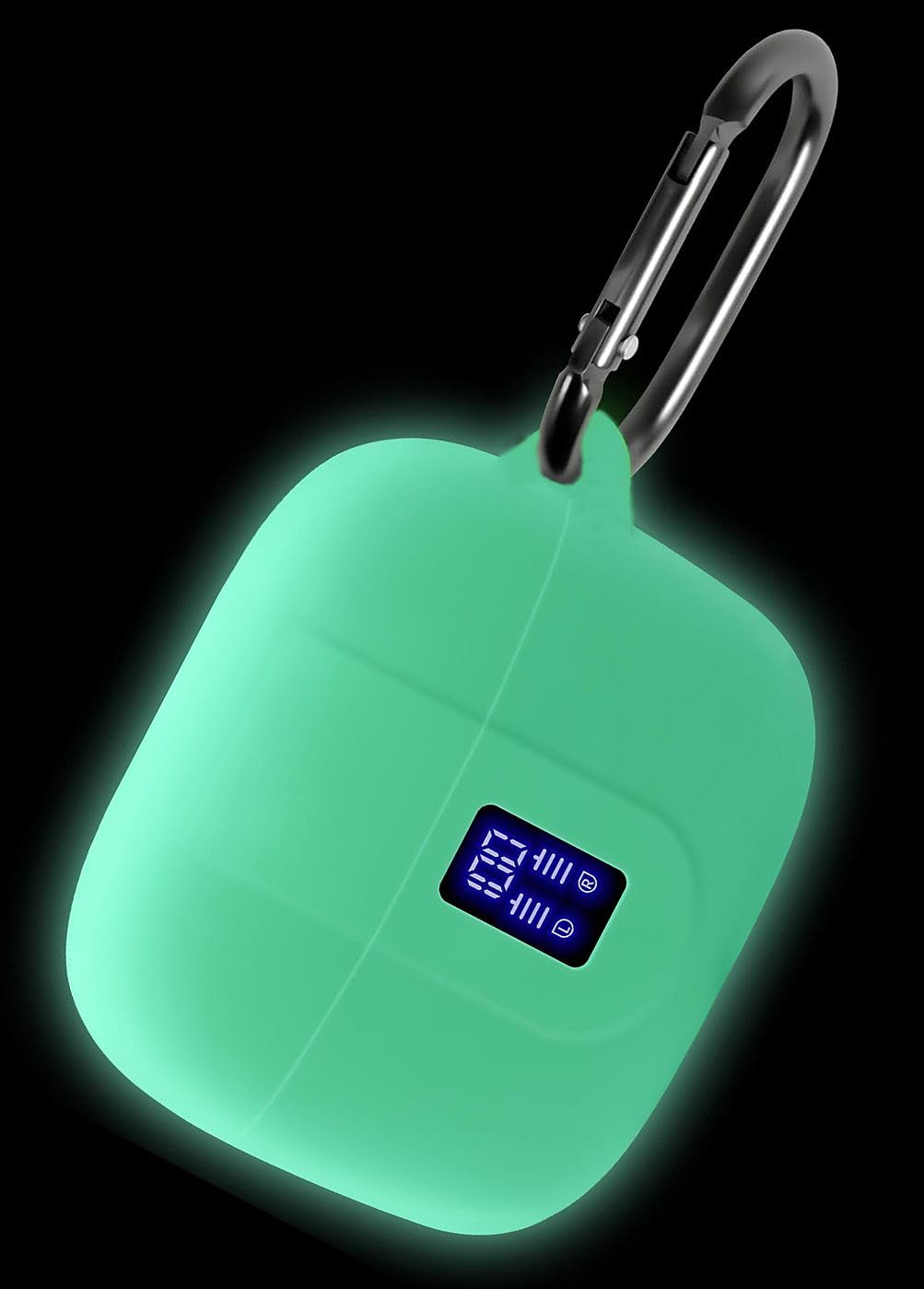 Geiomoo Silicone Case Compatible with TAGRY X08, Protective Cover with Carabiner (Luminous Blue)