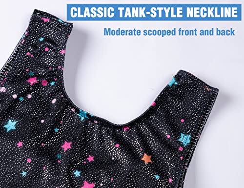 Image of TENVDA Girl's One Piece Swimsuit Sparkle Sleeveless One-Piece Bathing Suits Swimwear for Kids 2-12 Years Old
