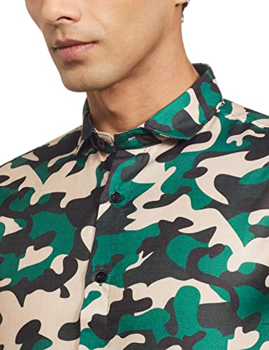 Image of TLF Men's Printed Premium Cotton Regular Fit Shirt
