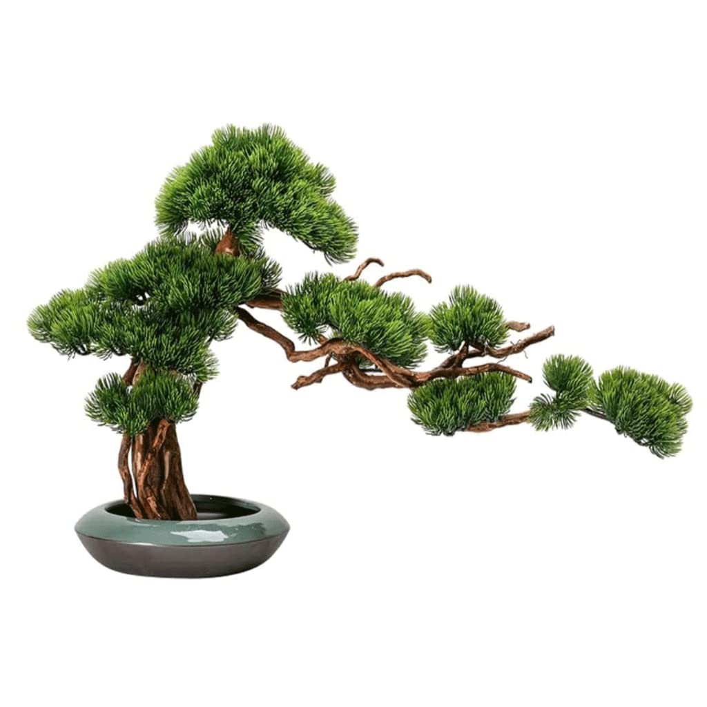 AYCDL Artificial Bonsai Tree Artificial Plant with Ceramic Pot Indoor Desktop Faux Potted Plant for Home Office Room Fake Plant Decor