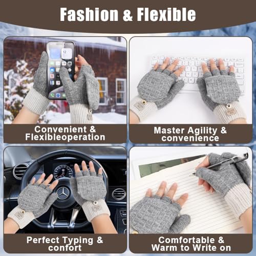 flintronic Winter Thermal Gloves, Winter Gloves, for Running Cycling Skiing Riding, Multipurpose - Image 5