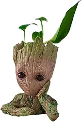 Vaso de flores para bebês de 15 cm, suporte para canetas, decoração de mesa, jardim, casa, presente para amigos, crianças, plantas de interior