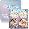 CmaaDU 4 Colors Shimmer Highlighter Highlight Hilight Makeup Palette Highlighter Powder iluminadores iluminador de maquillaje,White Pink Champagne Gold Shimmer Highlighter Primer Face Makeup Glitter