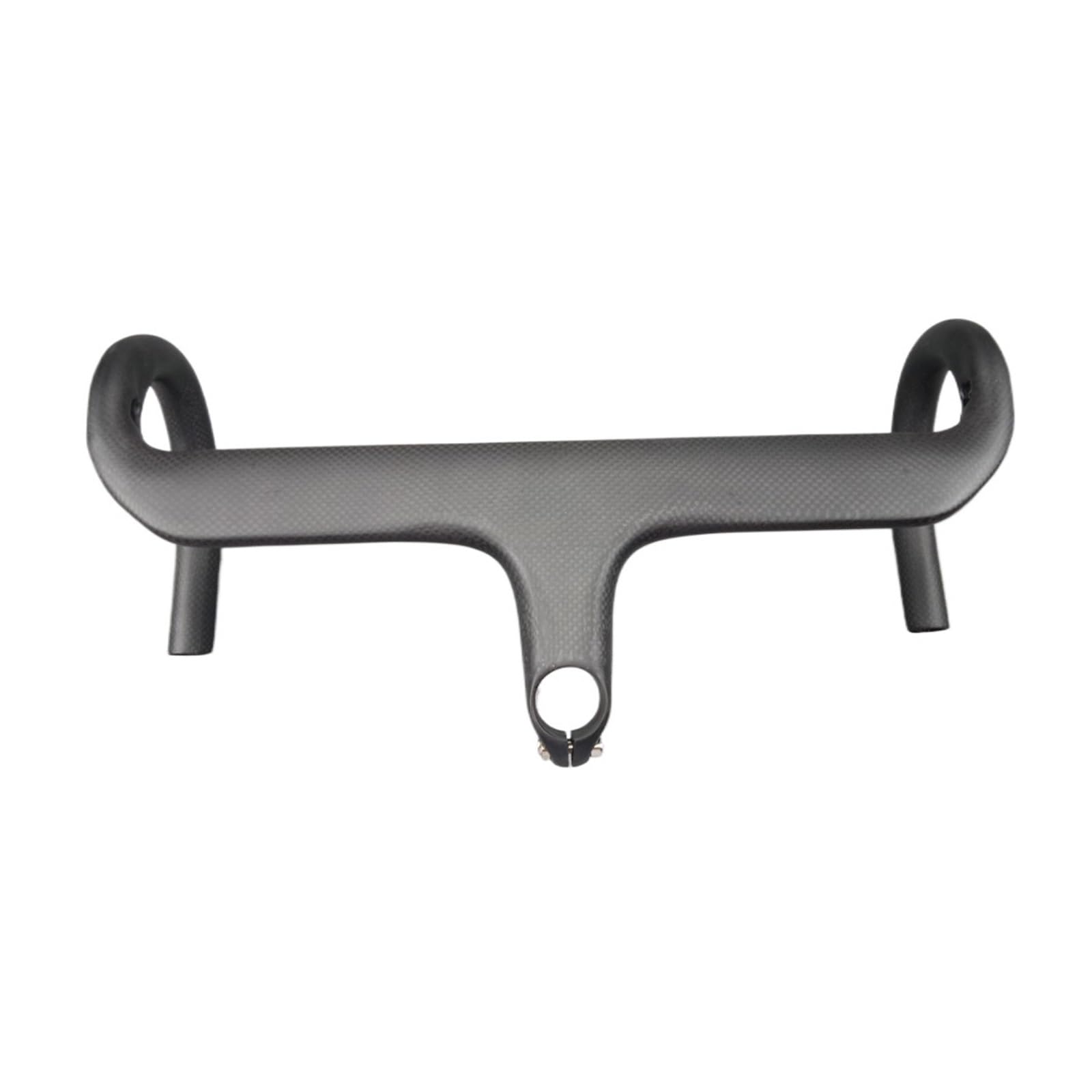 Guidon de vélo de Route en Carbone Guidon de vélo de Route en Carbone 28,6 mm 3k Mat 400/420/440 Guidon intégré avec Potence Guidon de vélo Noir Mat(Black 110x440mm)