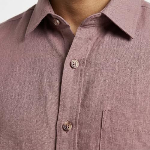 Image of Men's Regular Fit 100% Cotton Solid Casual Shirt