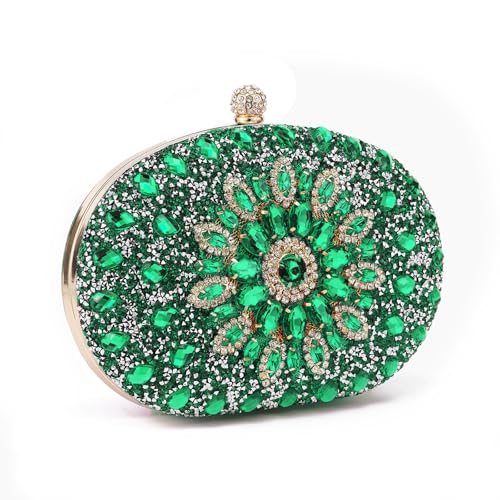 Image of Sparkly Women's Evening Clutch Purses Rhinestone Bag Luxury Handbags For Weddings Formal Prom Party