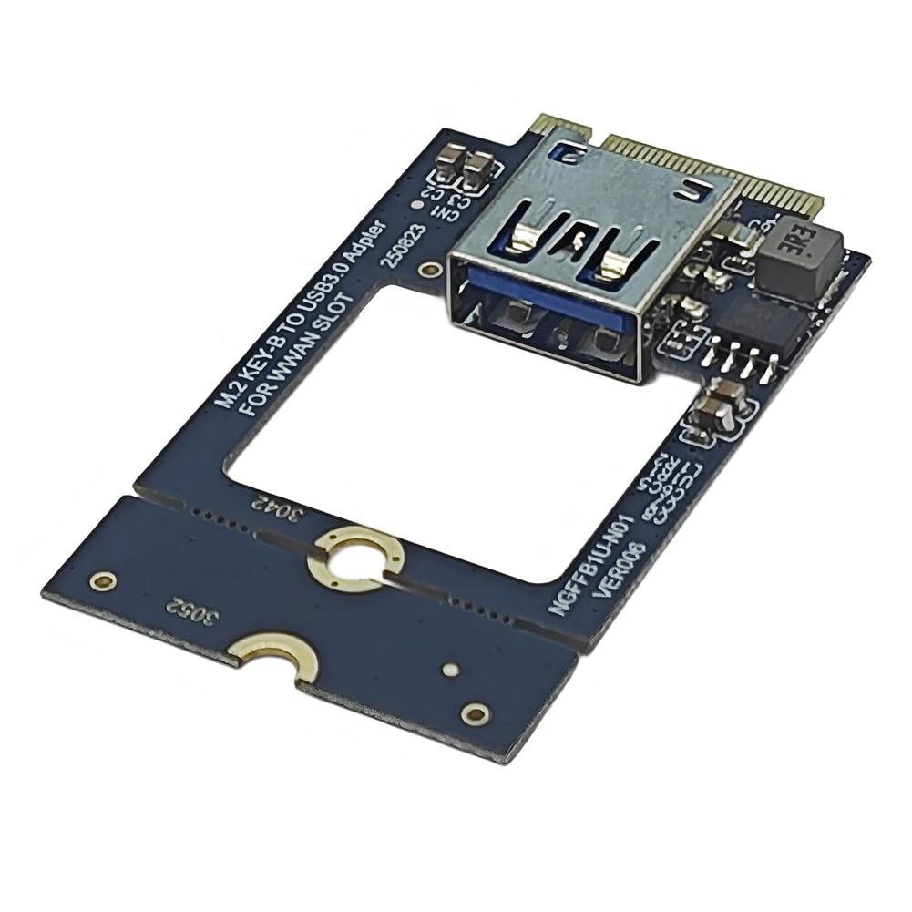 M.2 B Key auf Bluetooth WiFi Netzwerkkarte USB 3.0 SSD NGFF 3042 3052 Konverter M2 Key-B auf USB3.0 Adapter für WWAN-Steckplatz