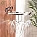 DBYAN Wine Glass Rack,Vintage Style Bronze 2 Rows Stainless Steel Wall-Mounted Stemware Hanging Wine Glass Hanger Holder For Valentine Gift Bar Home Cafe