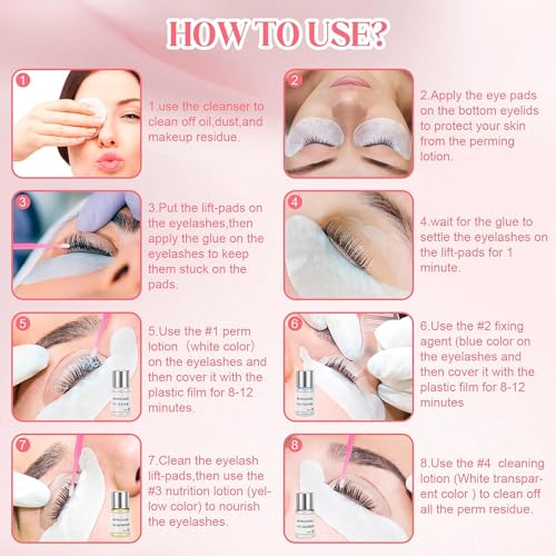 6. Bild von 2025 Wimpernlifting Set,lash lifting set,YIMEIR Wimpernlifting set professionell,Lash Lift Kit,Lange andauernd,Einfach zu bedienen,Ideal für Partys,Geburtstage,Muttertag