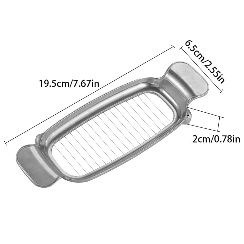 Butter & Cheese Slicer, Stainless Steel Multipurpose Cheese Slicer Food Cutter, Cheese Slicer Evenly Spaced for Block Cheese Eggs Slicing, Butter Slicer Cut Average, Kitchen