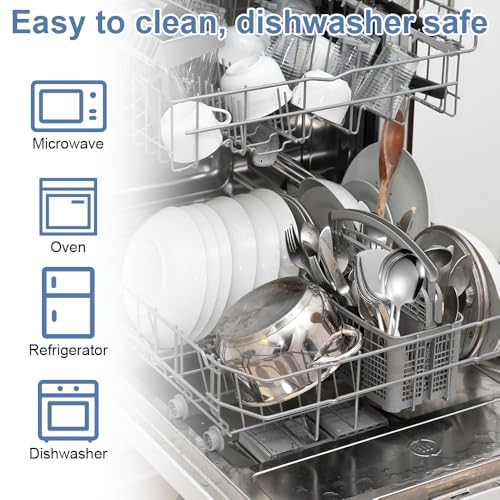 4 Pezzi Cucchiai per Insalata, 22 cm Posate per Insalata Acciaio Inox, Cucchiaio da Portata, Cucchiaio da Insalata a Manico Lungo, Cucchiaio da Servizio per Casa, Banchetto - immagine 6