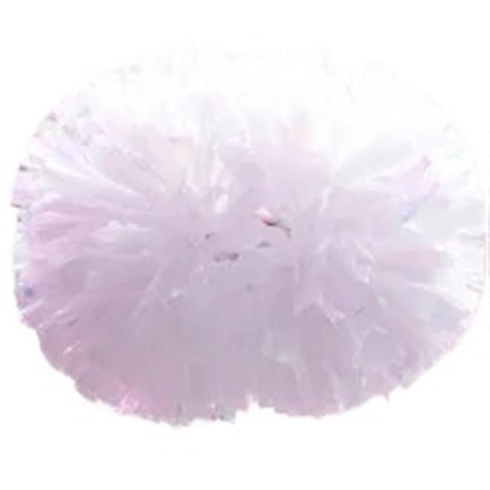 Cheerleader Pom Poms 2pcs Plastic Cheerleader Pom Poms Girl Cheer Refueling Props Cheerleading Baton Handle NonFading Pompoms(White,35cm)