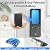 eLinkSmart Palm Vein Smart Door Lock Built-in WiFi, 6 in 1 Keyless Entry Door Lock with App Remote Alexa Control Auto Lock Rechargeable Battery, Waterproof Front Door Deadbolt No hub No Drilling