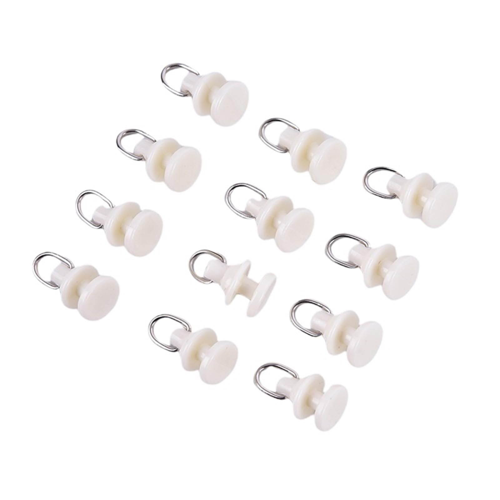 Xinglongs Curtain Track Rollers 100/200pcs Curtain Track Glider Rail Hook Rollers Tracks Accessories For Window Shower Curtain Tracks(100pcs)