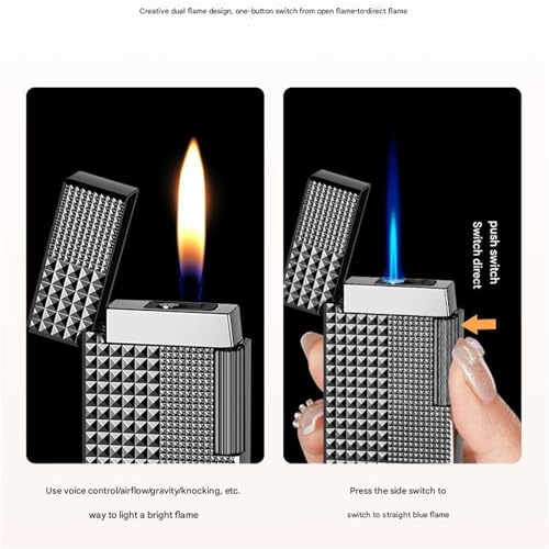 Encendedor de soplete recargable para camping, barbacoas y eventos 6