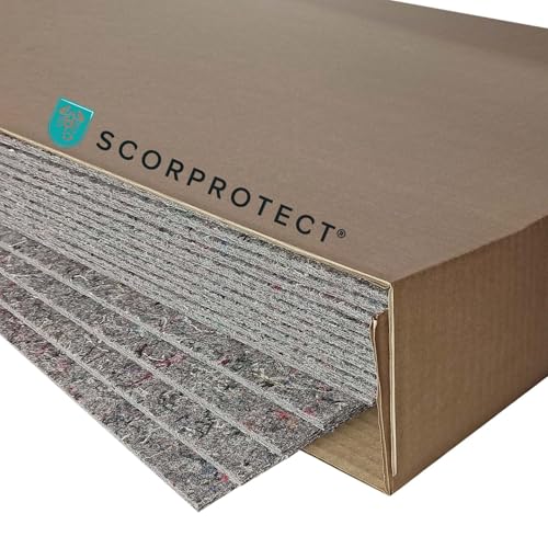 15 x Scorprotect® Robuste Vliesfaserplatte 1,0 m x 0,8 m Schutz-Platte Abdeckplatte 1400 g/m²