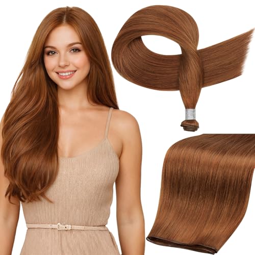 Full Shine Genius Weft Hair Extensions Real Human Hair, Color