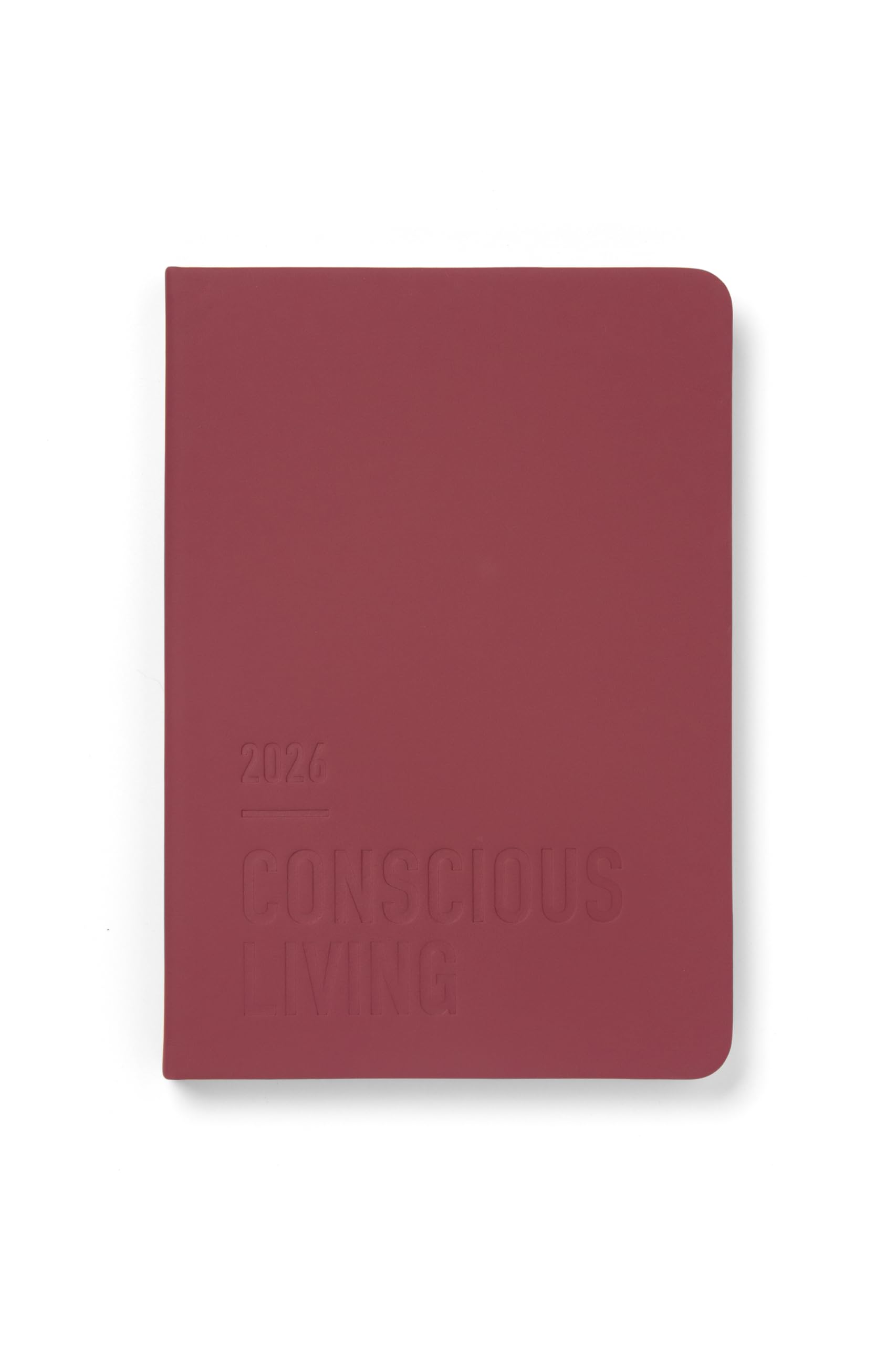 Letts of London Conscious Evergreen A5 week to view 2026 diary - Berry 26-082552