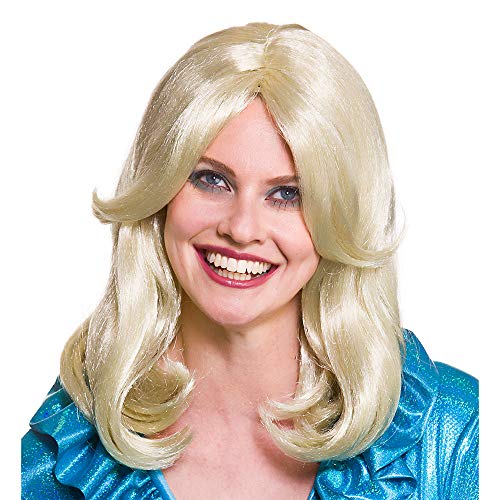 Wicked Costumes Adult 70's Blonde Glamour Fancy Dress Wig