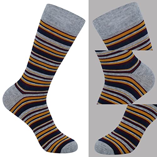 Image of HHX YONLEE Dress Socks 5 /6 /10 Pairs Crew Argyle Colorful Cotton Novelty Casual Happy Fun