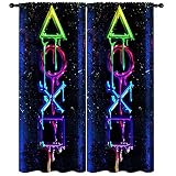 GY Gaming Curtains, Rod Pocket Baby Boy Gamer Curtain Panels Teens Video Games Bedroom Decor Gamepad