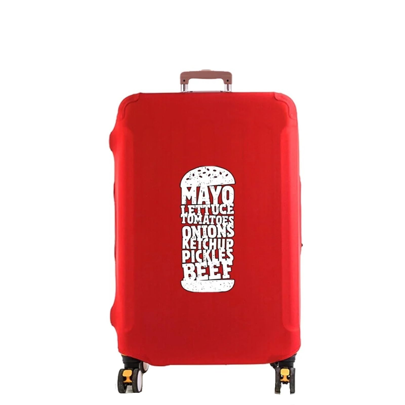 2 pezzi di copertura for bagagli, protezione for valigia, antipolvere elastica più spessa, accessori da viaggio for trolley 18-32 pollici(Red,L)