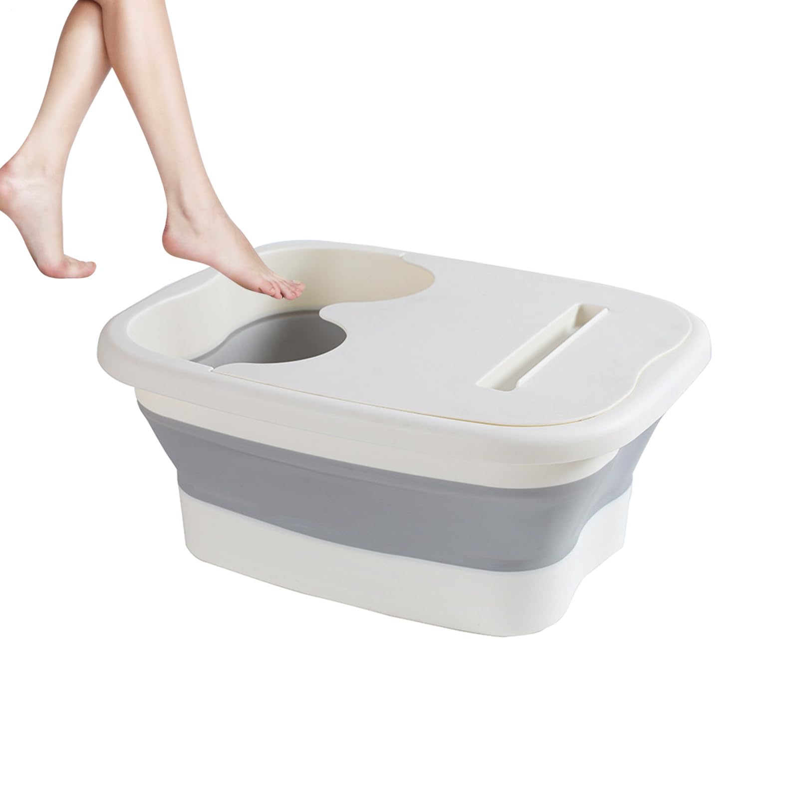 Bassin de bain de 40 x 32 x 17 cm, baignoire de bain pour les pieds, baignoire de bain de pieds pliable, seau de massage des pieds, seau de massage des pieds, bassin spa pour tremper le