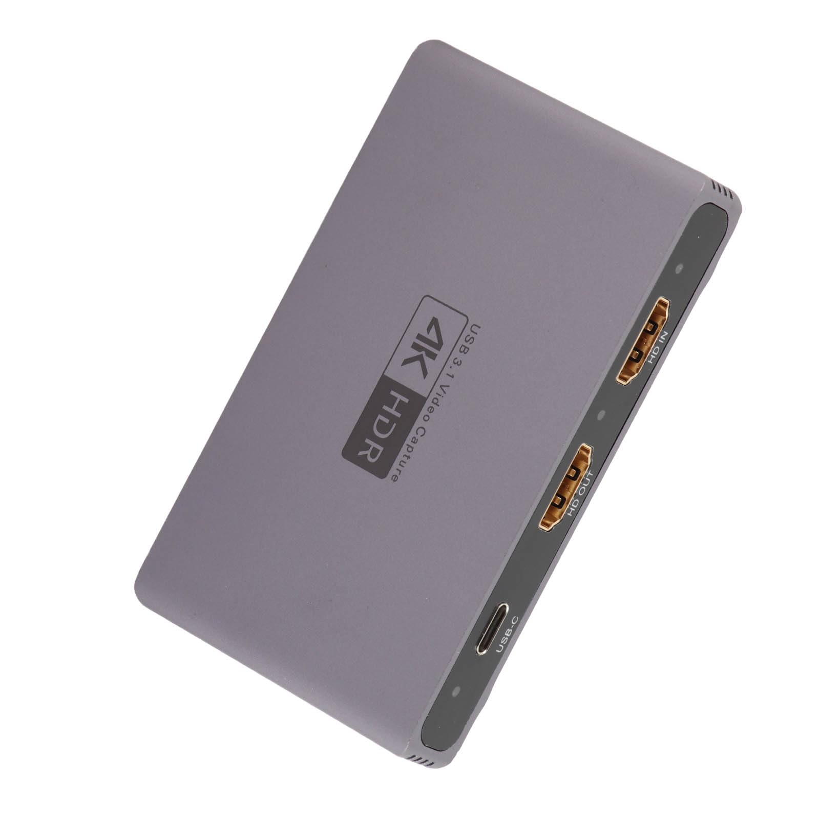 Scheda di Acquisizione Video 4K 60Hz HDR con USB 3.0 in Lega di Alluminio per Streaming e Gaming