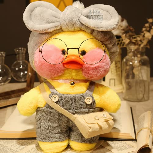 La mejor selección de Gafas y accesorios para Niña . 42 Jesir Peluche de Pato Kawaii de 30 cm,Pato De Peluche Suave con Ropa, Gafas, Accesorios. Regalo De Cumpleaños para Niña.Regalos para niños,Regalo de Navidad(Gris