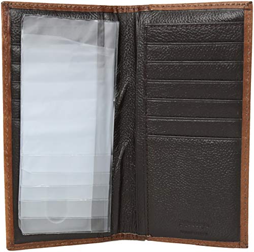 Nocona Belt Co. Nocona Floral Inlay Buckstitch Rodeo Wallet Accessory, Blue, NA4