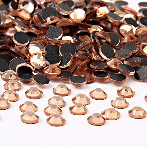 Image of Beadsland Crystal Hotfix Rhinestone,Machine Cut Stone 1440pcs /pkg (Champagne,SS20 /5mm)