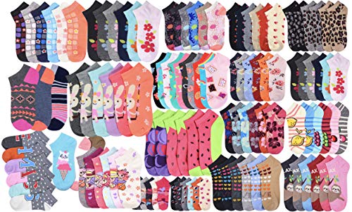 ToBeInStyle Children's Pack of 12 Pairs Low Cut Random Print Assortment Ankle Socks for Boys and Girls4