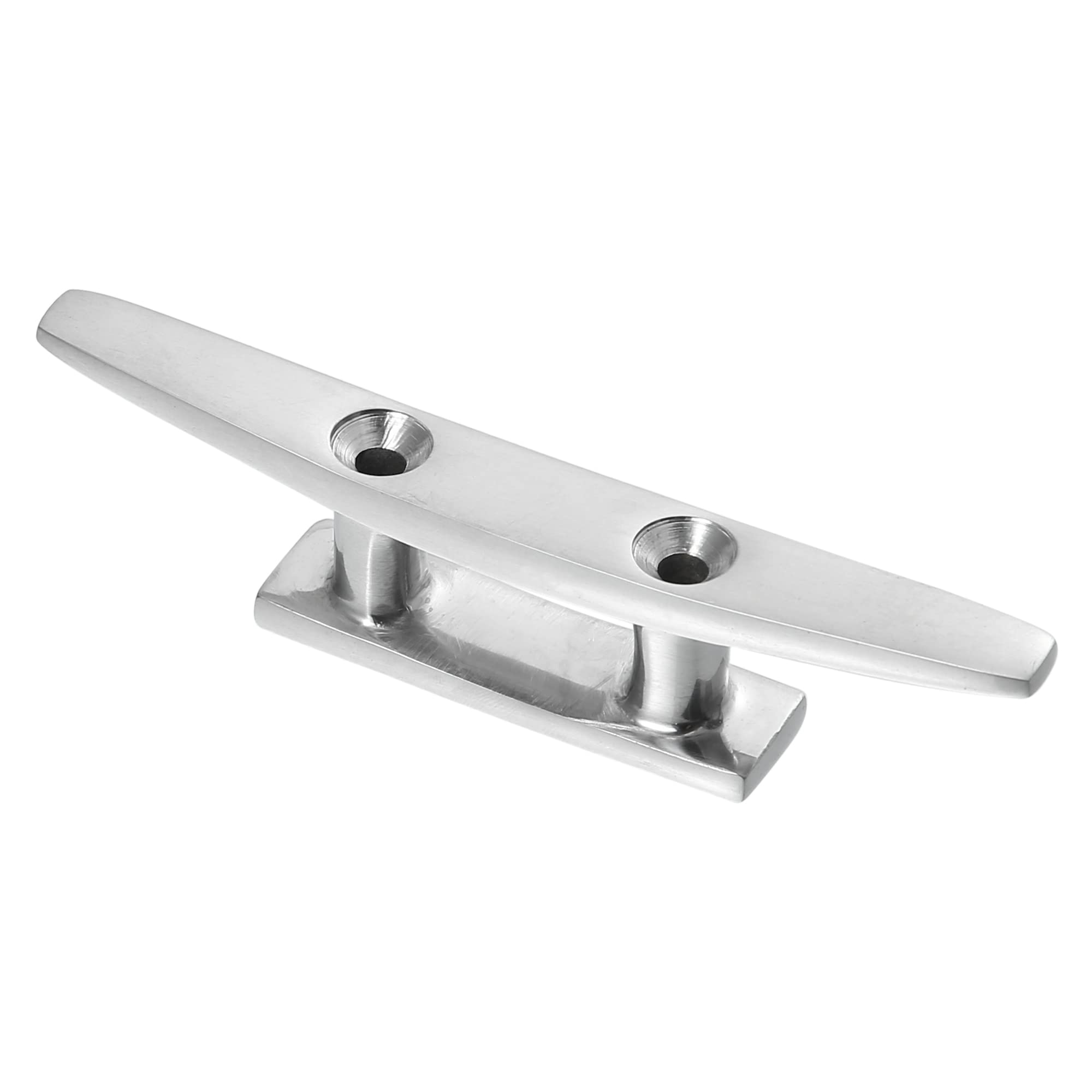 X AUTOHAUX 4" 100mm Stainless Steel Boat Flagpole Cleat Hook Deck