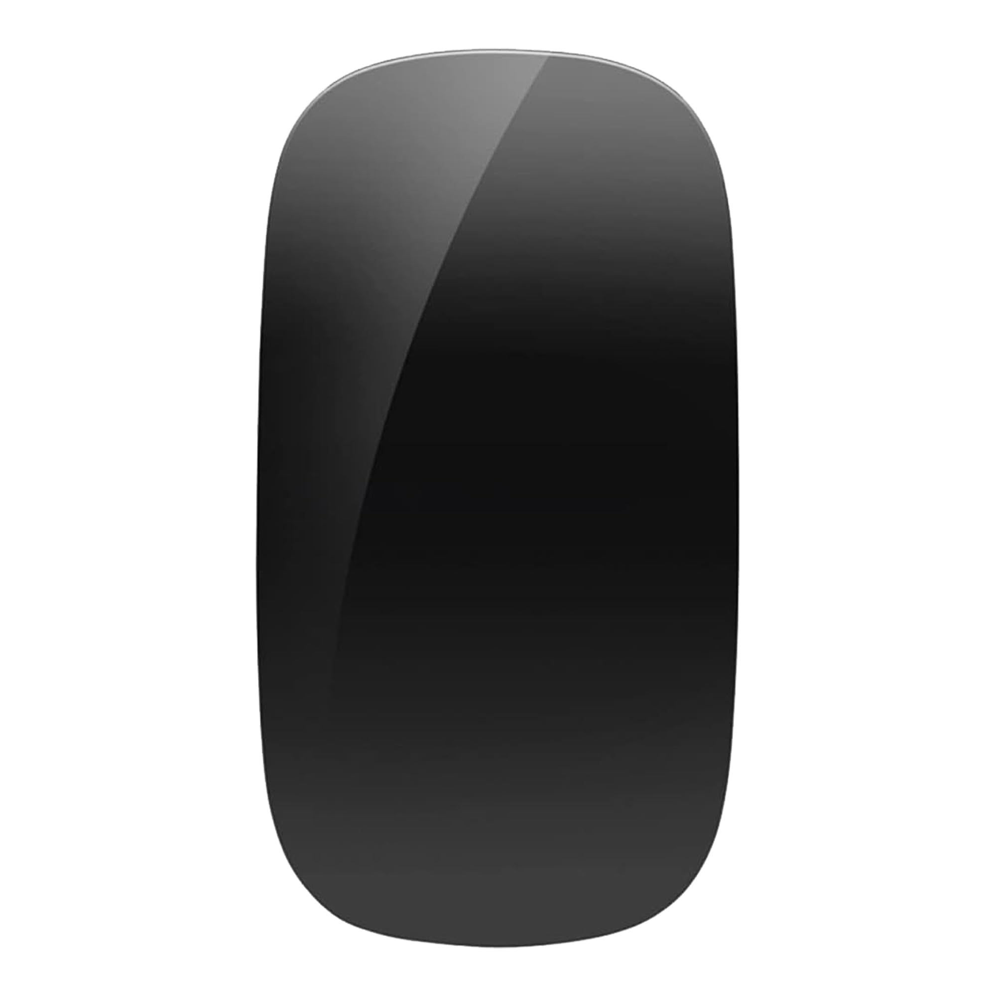 Glassology Magic Mouse Black, Multi-Touch Surface, Rechargeable Wireless Touch Mouse Scrolling, Optical Precision, Strong Bluetooth 5.1 Connectivity, and 1600 DPI Sensor, Compatible with All Devices