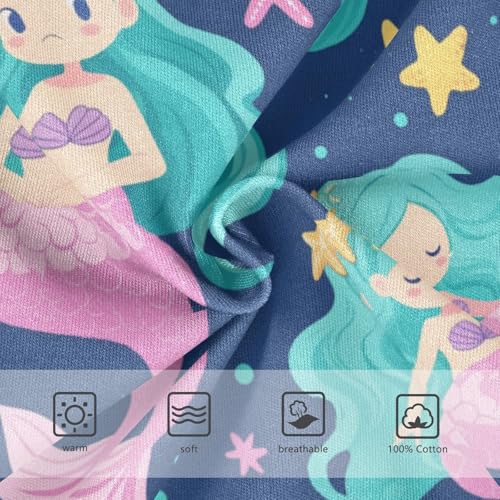 Wusikd Cute Mermaid Boys' Underwear Cotton Stars Boys Briefs Soft Toddler Underwear 2T3